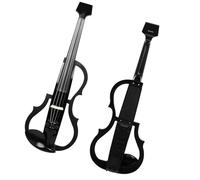 violino per principianti Violino Elettrico 4/4 Violino Elettrico Professionale Nero Con Tecnologia Intelligente Silenziosa In Fibra Di Carbonio Con Cuffie A Spalla