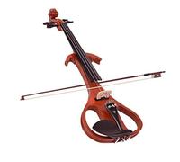 Violino Per Principianti Violino Elettrico Silenzioso 4/4 Violino Brazilwood Archetto Corde Cavo Di Collegamento Ponte Custodia Per Il Trasporto Rosso