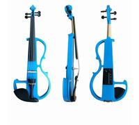 violino per principianti Violino Elettrico Strumento A Corde Per Principianti Prestazioni Professionali Blu Rosa (Color : Blue)
