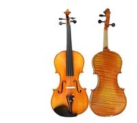 violino per principianti Violino Fatto A Mano Per Principianti Adulti In Legno Massello Di Grado Professionale A Grana Naturale, Oro Antico (Color : 3/4)
