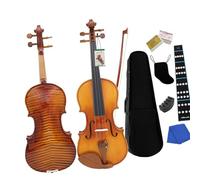 violino per principianti Violino Professionale 4/4 3/4 1/2 Strisce Violino Acustico Luminoso Principiante Amante Della Musica Violino Con Arco Custodia (Color : 4-4 Violin)