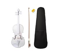 Violino Per Studenti 4/4 Violino A Grandezza Naturale Fiddle Set Di Violino Bianco Bambini Principianti Uso 4/4 Violino Per Studenti Con Arco Per Custodia