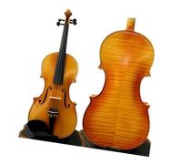 violino Piccolo Violino 4/4 In Legno Massello Fatto A Mano Accessori In Ebano Con Suono Chiaro E Bello(3/4)