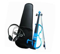 violino Piccolo Violino Elettronico Colorato 4/4 Per Principianti Che Suonano Uno Strumento A Corda(Blue)