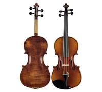 Violino Professionale Completamente Fatto A Mano Con Pannello In Abete Rosso E Acero Fiammato 4/4