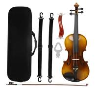 Violino Retro 4/4 Violino Pannello In Abete Rosso Fondo In Acero Modello Naturale Set Di Violino Con Custodia Corde Per Arco Accessori Per Il Resto Della Spalla(SET1)
