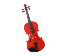 Violino Rosso Acustico 4/4 3/4 1/2 1/4 1/8 Per Principianti Custodia Arco Resto Mute Corde Violino (Color : 1/2)