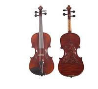 Violino Scolpito Figura Doppio Intarsiato Modello Fatto A Mano Violino 4/4
