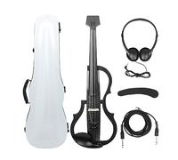 Violino Senza Testa Per Violino Elettrico In Fibra Di Carbonio 4/4 Con Custodia Per Il Trasporto Dell'arco Cavo Per Cuffie Poggiaspalla Accessori Per Violini