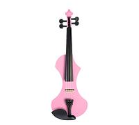 Violino Serie Violino Elettrico Rosa Squisito 4/4 Set W/Brashilwood Bow + Case + Borsa + Rosin + Bridge + Tuner + Strings Regali Per Studente Principiante Violon