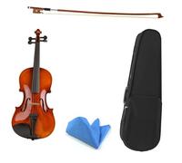 Violino Set 1/8 1/16 Dimensioni 1/10 Con Custodia Corde Per Arco Poggiaspalle Per Violino In Legno Basso(Kit 1,1/8)