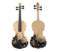 Violino Set 4/4 violino acustico topboard in tiglio pannello posteriore laterale in acero con custodia per il trasporto