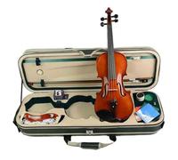 Violino Set Concerto a grandezza naturale Violino fatto a mano Livello Violino 4/4 Fiddle Acero Fiammato Violino solido Violino con custodia Corde per arco Set intero