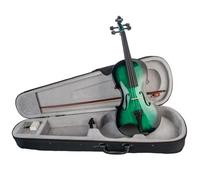 Violino Set di accessori per violino acustico 4/4 a grandezza naturale con arco verde nero per principianti