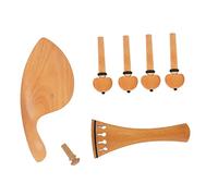 Violino Set Di Quattro Pezzi Ematossilina Corda Per Corde Corda Per Albero Poggiamento Per Il Mento Coda Per Unghie Accessori Per Violino Principiante Accessori per Violino