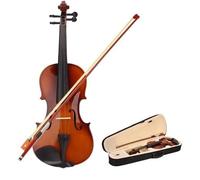 Violino SET di violini acustici per violino di dimensioni 1/2 con custodia, arco in colofonia, colori naturali