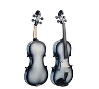Violino SET di violino 3/4 Violino acustico con custodia per arco in legno brasiliano per principianti in tiglio bianco-nero