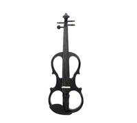 Violino Set di violino elettrico con pannello in acero per violino elettrico 4/4 con accessori per custodia Violino elettrico professionale per esercitarsi (Color : Black Set)