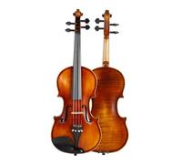 Violino Set per esercitazione per violino per adulti fatto a mano in legno massello 4/4 con scatola (Color : 1/2)