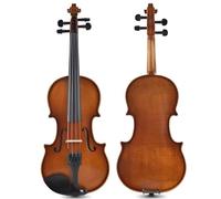 Violino Set Strumento musicale entry-level per adulti in legno massello fatto a mano per principianti con scatola 4/4 (Color : 1/2)
