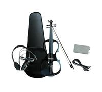 Violino Set Violino elettrico 4/4 con raccordi con custodia rigida Arco di violino elettronico Abbastanza violino full size per amanti del violino ad alte prestazioni (Color : Black)