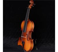 Violino Set Violino Fatto A Mano In Legno Massello Per Principianti E Adulti Per Esercitarsi E Testare Il Violino(L-Brown,3/4)
