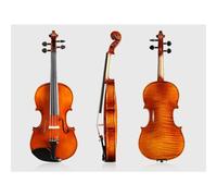 Violino Set Violino in legno massello con motivo tigre, strumento da gioco entry-level per adulti fatto a mano (Color : 3/4)