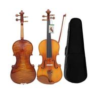 Violino Set Violino Professionale 4/4 3/4 1/2 Tiger Stripes Violino Acustico Luminoso Principiante Amante Della Musica Violino Con Custodia Arco(3/4)