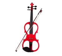 Violino Silenzioso 4/4 Dimensioni Elettriche In Legno Massello Parti In Ebano Preamplificatore Trasduttore Pieoz Con Custodia Per Cavi KIT