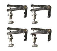Violino sintonizzatore sottile stringa regolatore 4pcs Impostare una messa a punto precisa per i giocatori di violino durevoli ed eleganti design (argento)