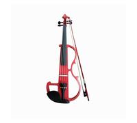 Violino Strumento A Corda Per Violino Elettronico Per Adulti Fatto A Mano Nero 4/4(Red)