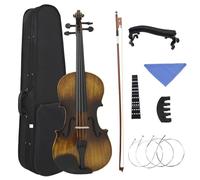 Violino Strumento A Corde Di Violino Luminoso 4/4 Violino Classico Acustico Con Custodia Set Di Accessori Per Strumenti Musicali(SET2)