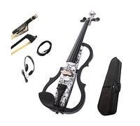 Violino Strumento Musical Professionale Per Bow And Case Handmade Violin Electric Violin Active Pick-up Violino (Color : A)