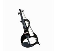 Violino Strumento Musicale Il Violino Elettronico Nero È Realizzato In Legno Massello E Verniciato A Spruzzo(Black)