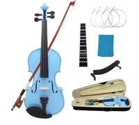 violino strumento musicale Regalo Musicale Per Violino 4/4 In Acero Per Principianti Regalo Per Violino Blu Con Accessori(Set)