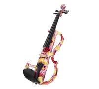 violino strumento musicale Violino Elettrico 4/4 Con Corpo In Abete Massiccio Motivo Rosa Rosa Per Violinisti Professionisti E Principianti