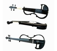 Violino Strumento Musicale Violino Elettronico Fatto A Mano. Suonare Uno Strumento Di Violino Elettroacustico(Black)