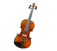 Violino Strumento per test di pratica del violino in legno massello fatto a mano per principianti 4/4 1/4 (Color : Brown3/4)