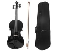 Violino Violino 4/4 In Legno Massello Nero Con Qualità Del Suono Chiara Adatto Ai Principianti Del Violino Per Imparare E Esercitarsi