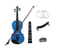 violino Violino 4/4 Rendi Popolare Il Set Per Principianti Lezione Di Violino Blu Violino In Legno Massello Di Acero Con Accessorio (Color : Violin Set)