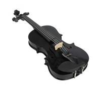 Violino Violino 4/4 Violino acustico nero a grandezza naturale con custodia e archetto per strumenti a corda per principianti