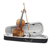 Violino Violino acustico 4/4 Violino in legno massello con custodia Corde per arco Accordatore per poggiaspalla Parti e accessori per violino (Color : Set1)