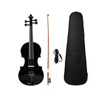 Violino Violino Acustico Con Eq. Installazione 4/4 Solidwood Fiddle Set W/Cavo Audio/Arco/Custodia Violino (Color : B)