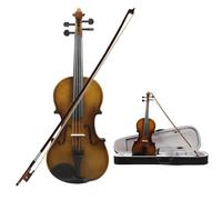 Violino Violino acustico naturale 4/4 in stile retrò con custodia e accessori per strumenti musicali ad arco