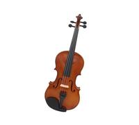Violino Violino acustico naturale in legno massello di abete rosso impiallacciato in acero fiammato violino con set di custodie in tessuto (Color : 1/4)
