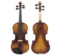 Violino Violino acustico professionale in legno massello 4/4 con custodia per arco Strumento a corde retrò Violino per principianti