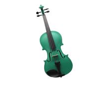 Violino Violino Acustico Verde 4/4 3/4 1/2 1/4 1/8 Per Principianti Con Custodia Archetto Spalliera Sordina Corde(4/4)