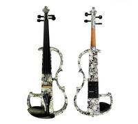 Violino Violino artistico, parti di raccordi in ebano silenzioso in legno massello verniciato a grandezza naturale, violino elettrico