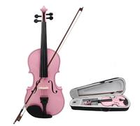 Violino Violino Con Pannello In Acero Per Violino Rosa 4/4 Con Accessori Per Poggiaspalla A Forma Di Arco Adatti Ai Principianti(SET1)