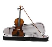 Violino Violino Da Pratica Per Principianti A Grandezza Naturale In Tiglio Retrò Colorato Con Custodia Triangolare(1/2)
